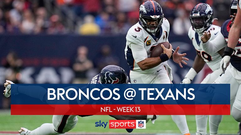Highlights of the Denver Broncos against the Houston Texans in Week 13 of the NFL season
