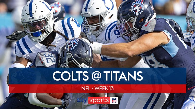 Highlights of the Indianapolis Colts against the Tennessee Titans in Week 13 of the NFL season.